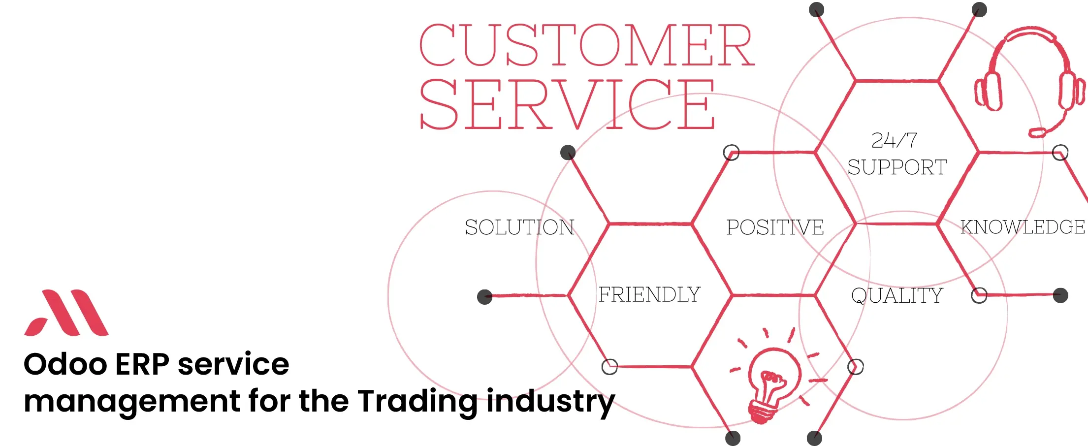 Odoo ERP service management for the trading industry